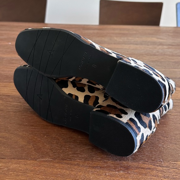 Aquatalia Leopard Calf Hair Ankle Boots Italian Size 8 Brand New - Picture 8 of 8